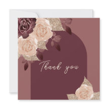 Elegant Burgundy Glittery Waterverf Rozen Weddensc