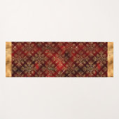 Elegant Burgundy Gold Damask Yogamat (Voorkant (horizontaal))