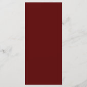 Elegant Burgundy Gold Drink Menu (Achterkant)