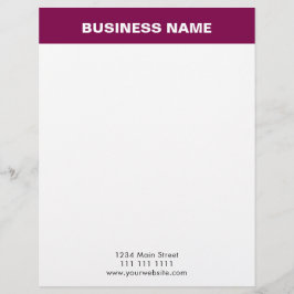 Elegant Burgundy Gold Luxury Business letterhead Briefhoofd
