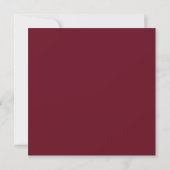 Elegant Burgundy & Gold Marble Kaart (Achterkant)