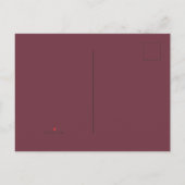 Elegant Burgundy & Gold Marble Wedding Invitation Uitnodiging Briefkaart (Achterkant)