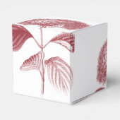 Elegant Burgundy Hydrangea Wedding Bedankdoosjes (Achterkant)