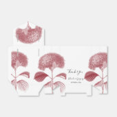 Elegant Burgundy Hydrangea Wedding Bedankdoosjes (Uitgevouwen)