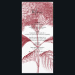 Elegant Burgundy Hydrangea Wedding Menu<br><div class="desc">Dit ontwerp is voorzien van een elegante bruine rode hydrangea bloem. De zwarte tekst staat in schril contrast met de rode rode, bruine illustratie. Deze combinatie van kleuren creëer een geavanceerde, trendy en chic stijl. Elegant het kaartontwerp van het trouwmenu met moderne en rustige elementen. De eenvoudige opstelling van de...</div>