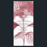 Elegant Burgundy Hydrangea Wedding Menu<br><div class="desc">Dit ontwerp is voorzien van een elegante bruine rode hydrangea bloem. De zwarte tekst staat in schril contrast met de rode rode, bruine illustratie. Deze combinatie van kleuren creëer een geavanceerde, trendy en chic stijl. Elegant het kaartontwerp van het trouwmenu met moderne en rustige elementen. De eenvoudige opstelling van de...</div>