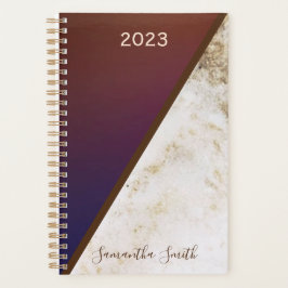 Elegant Burgundy Magenta Gold Fox in 2023 Planner