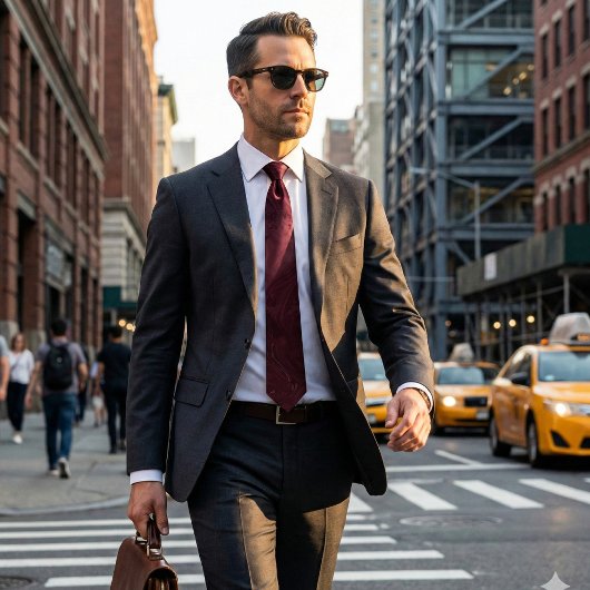 Elegant Burgundy Marble Swirl Pattern Stropdas