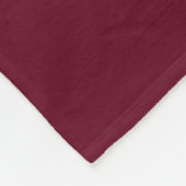 Elegant Burgundy Maroon White Lace Fleece (Hoek)
