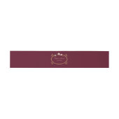 Elegant Burgundy Marsala Floral Fall Wedding Uitnodigingen Wikkel (Vlak)