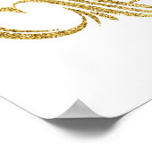 Elegant Burgundy Marsala Floral Herfst Seat Chart Poster (Hoek)