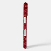 Elegant  Burgundy Paisley Pattern Case-Mate iPhone Case (Achterkant / Rechts)