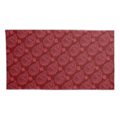 Elegant Burgundy Paisley Pattern Kussensloop (Achterkant-Rechts)
