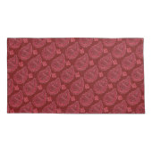 Elegant Burgundy Paisley Pattern Kussensloop (Achterkant-Links)