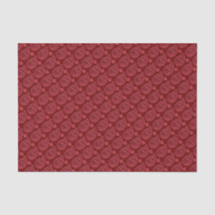 Elegant Burgundy Paisley Pattern Tissuepapier