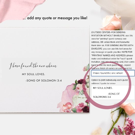 Elegant Burgundy Pink Blush Floral Boho Wedding All In One Uitnodiging