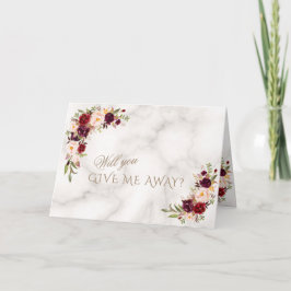 Elegant Burgundy Pink Blush Flowers Weddenschap