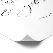 Elegant Burgundy Pink Blush, Kaarten and Gifts Sig Poster (Hoek)