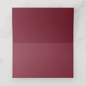 Elegant Burgundy Pink Floral Gold Geometric Plaatskaartje (Binnenkant ongevouwen)