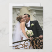 Elegant Burgundy Pink Glitter Floral Weduwfoto Bedankkaart (Achterkant)