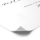 Elegant Burgundy Pink Wedding Guestbook Poster (Hoek)