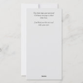 Elegant Burgundy Red Holly-kerstfoto Feestdagenkaart (Achterkant)