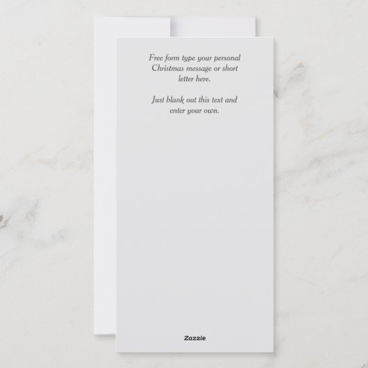 Elegant Burgundy Red Holly-kerstfoto Feestdagenkaart (Achterkant)