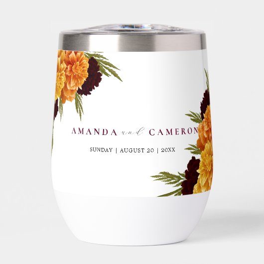 Elegant Burgundy Red "MARIGOLD" Wedding (Voorkant)