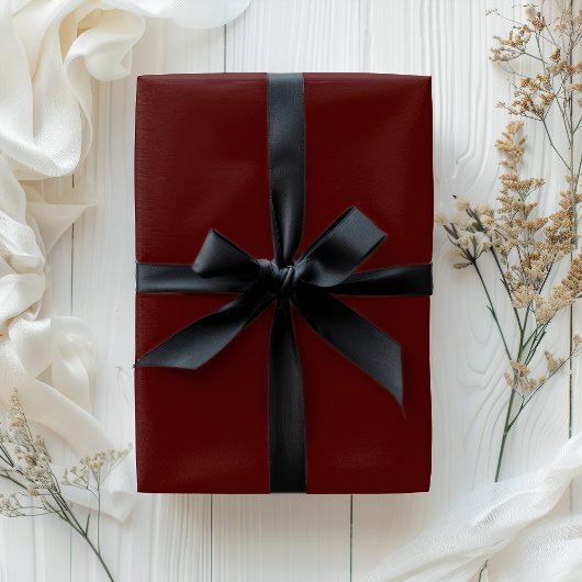 Elegant Burgundy Red Wrapping Paper Cadeaupapier