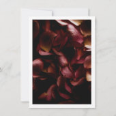 Elegant Burgundy Romantic Rose Save The Date Card (Achterkant)