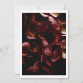 Elegant Burgundy Romantic Rose Save The Date Card (Achterkant)