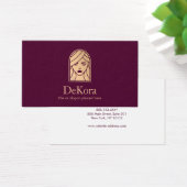 Elegant Burgundy Roos Gold Face Visitekaartje (Bureau)