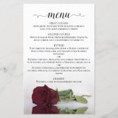 Elegant Burgundy Roos Romantic Budget Weddenschap  (Voorkant)