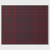 Elegant Burgundy Tartan Cadeaupapier (Vlak)