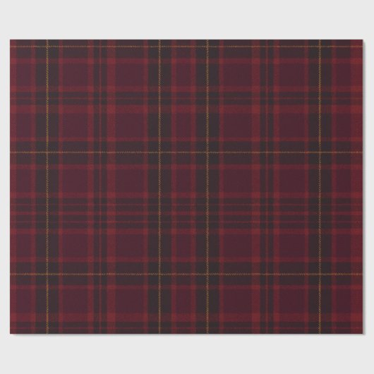 Elegant Burgundy Tartan Cadeaupapier (Vlak)