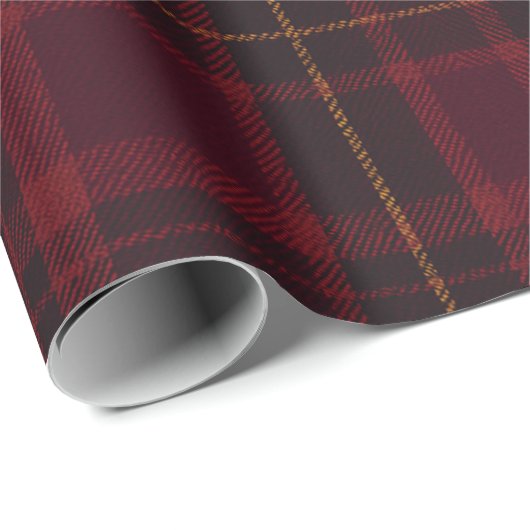 Elegant Burgundy Tartan Cadeaupapier (Rol Hoek)