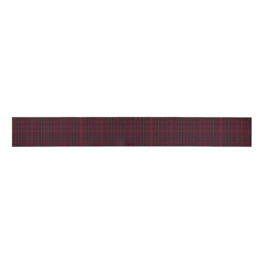 Elegant Burgundy Tartan Grosgrain Lint (Voorkant)