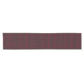 Elegant Burgundy Tartan Korte Tafelloper (Horizontaal)