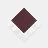 Elegant Burgundy Tartan Servet (Hoek)