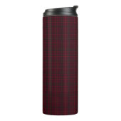 Elegant Burgundy Tartan Thermosbeker (Gedraaid links)