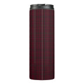 Elegant Burgundy Tartan Thermosbeker (Achterkant)