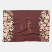  elegant burgundy theedoek (Horizontaal)