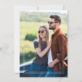 Elegant Burgundy Velvet Wedding Photo Announcement (Achterkant)