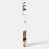 Elegant Burgundy Waterverf Flowers Monogram Case-Mate iPhone Case (Achterkant / Links)