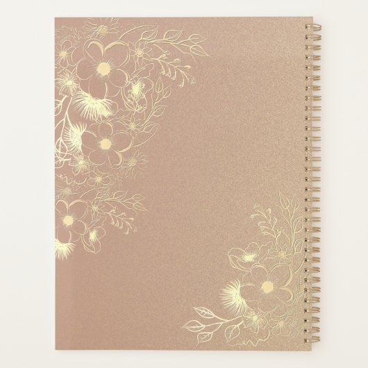 Elegant Burgundy Wedding Planner (Achterkant)