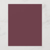 Elegant Burgundy White Budget Weddenschap (Achterkant)