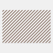 Elegant Burgundy Wine Cream Floral Greenery Stripe Inpakpapier Vel (Voorkant 3)