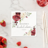 Elegant burgundy's herfst bruiloft servetten (Insitu)