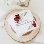 Elegant burgundy's herfst bruiloft servetten