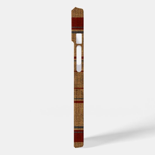 Elegant Burlap Anchor Nautical Boat Name Aangepast Case-Mate iPhone Case (Achterkant / Links)